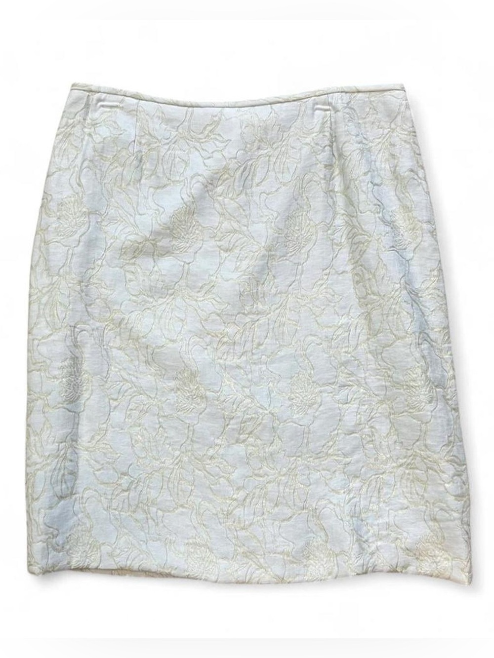 Preston & York Ivory Floral Jacquard Pencil Skirt 12